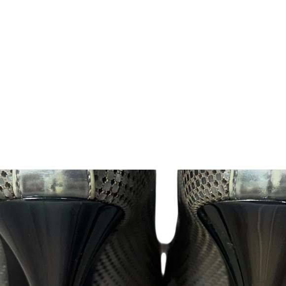 Giuseppe Zanotti Silver Metallic Peep-Toe Pumps‎ Size 38.5 - Picture 8 of 16